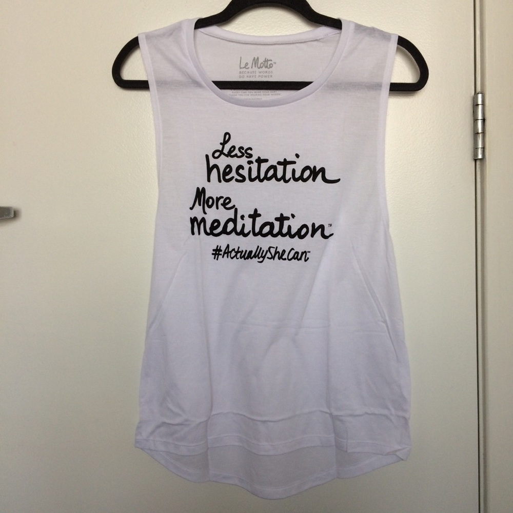 NEW Women’s “Le Motto” Muscle Tee, Size M